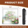 Mahjong Mat 31.5" x 31.5" Vibrant Watercolor Lotus Pond Blooming Flowers Fish Non-Slip Noise Reduction Mahjong Tiles Table Cover for Dominoes Poker Card Board and Tile Games view 2