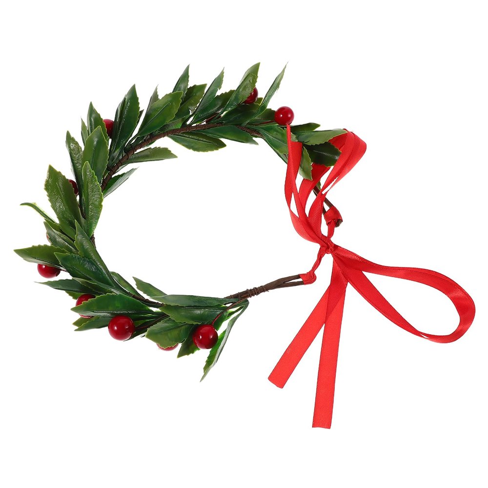 ADOCARN Artificial Berry Wreath Xmas: Christmas Front Door Wreath - Multi-Functional Holiday Garland - Headpiece for Brides Parties and Winter Home