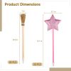 20 Pcs Princess & Witch-Themed Party Favors, 10 Star Pens and 10 Broom Pencils with Glitter, Fun Party Supplies for All Ages view 3