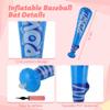 33 Pcs Inflatable Hero Party Pack, 16 Baseball Bats, 16 Punch Balloons, 1 Pump, Great for Pool Parties and Events view 2