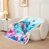 jejeloiu Cute Sea Turtle Sherpa Blanket Plush Fuzzy for Kids Boys Girls Ocean for Bed Couch Chair Living Room Baby 30"x40" Reptile Tortoise Marine Life Sea Underwater World Fleece Throw Blanket view 2