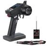 GLOBACT HOTRC CT-8A 2.4G 8CH Radio Transmitter & Receiver with Lanyard 8 Channel RC Controller for 1/8 1/10 1/18 1/24 RC Crawler Drift Truck Boat Tank TRX4 TRX4M SCX10 SCX24 Upgrade (Metal Handwheel) view 1