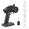 GLOBACT HOTRC CT-8A 2.4G 8CH Radio Transmitter & Receiver with Lanyard 8 Channel RC Controller for 1/8 1/10 1/18 1/24 RC Crawler Drift Truck Boat Tank TRX4 TRX4M SCX10 SCX24 Upgrade (Metal Handwheel) view 2