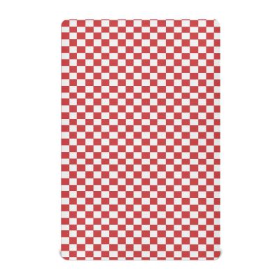 Crib Sheets for Boys Girl Red White Checkered Neutral Mini Crib Mattress Sheets Fitted, Toddler Baby Sheets for Crib Mattress Soft & Breathable 39 * 27 * 5In