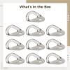 25 Kn Heavy Duty 304 Stainless Steel Climbing Bolt Hangers, 10-Pack for Caving, Mountaineering & Rock Climbing view 2