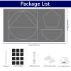 Magnetic Blackout Window Cover Blinds No Drill Cut to Size Portable Black Out Curtains Self Adhesive Stick on Temporary Shades for Bedroom Nursery Windows Doors (2, Grey, 47" W x 71" H) view 2