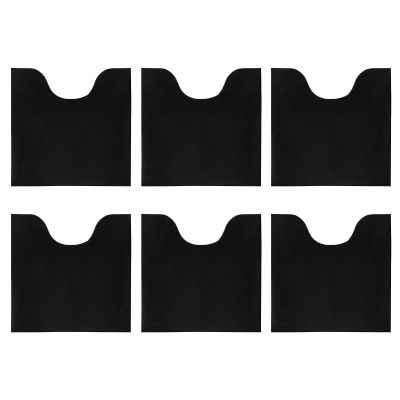 Soft Reusable Bathroom Protector Mat Set, Toilet Training Mats Absorbent U-Shape Washable Pads | 6PCS Anti-Slip Commode Liners for Potty Practice, Odor Control Toilet Surround Pad for Adults