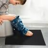 Soft Reusable Bathroom Protector Mat Set, Toilet Training Mats Absorbent U-Shape Washable Pads | 6PCS Anti-Slip Commode Liners for Potty Practice, Odor Control Toilet Surround Pad for Adults view 2