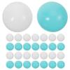 COSMEVIVI 100Pcs Colorful Pit Balls Kids Toddlers Plastic Play Ocean Balls for Playhouse Baby Pool Birthday Party and Indoor Outdoor White view 1