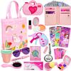 Play Purse Toys for Girls, Toddler Girl Purse Toy with Pretend Makeup Accessories, Pretend Princess Play Toys for Toddlers, Birthday Christmas Purse Toy Gifts for Girls 2 3 4 5 6 Year Old view 1