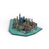 Aetheria Architecture New York Manhattan Downtown Financial District Landmark Building Bricks, 1:2000 Modular Building City Street House Construction for Adult, Authored by Taters - 10523 Pieces view 1