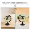 COOLHIYA Disco Ball Globe Reflective Mirror Ball Aesthetic Shelf Decor for Bedroom Office Living Room Sparkling Disco Sculpture Decor view 3
