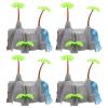 HOMOCONO 4pcs Plastic Train Track Railway Track Expansion Block DIY Train Toy Scene Layout Prop Toddler Railway Repair Boys Support Risers view 1