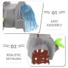 HOMOCONO 4pcs Plastic Train Track Railway Track Expansion Block DIY Train Toy Scene Layout Prop Toddler Railway Repair Boys Support Risers view 3