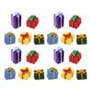 ADOCARN 40pcs Miniature Christmas Ornament: Resin Mini Presents Box Dollhouse Decorations - Tiny Christmas Figurines for Holiday Under Tree Decor view 1