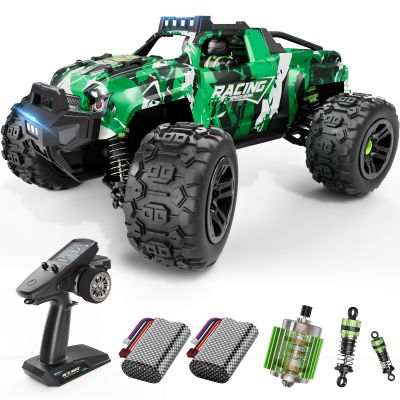 AUYRZ 36KMH 1:18 Remote Control Car RC Cars Truck for Adults Boys Age 8-12 Kids, All Terrain 4X4 High Speed Fast Off-Road Electric Vehicle,Full Proportional Synchronous Control System 2.4GHz