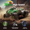 AUYRZ 36KMH 1:18 Remote Control Car RC Cars Truck for Adults Boys Age 8-12 Kids, All Terrain 4X4 High Speed Fast Off-Road Electric Vehicle,Full Proportional Synchronous Control System 2.4GHz view 2