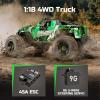 AUYRZ 36KMH 1:18 Remote Control Car RC Cars Truck for Adults Boys Age 8-12 Kids, All Terrain 4X4 High Speed Fast Off-Road Electric Vehicle,Full Proportional Synchronous Control System 2.4GHz view 3