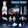 Wbzle Space Ship Toys for Kids, Rocket Toy Set with Light Sound Spray Effect, Space Set Include Car, Rocket Launcher, Satellites, Outer Space Playset Series view 2