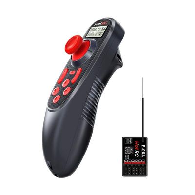GLOBACT HOTRC DS-600 6CH 2.4G RC Transmitter & F-06A Receiver with DS 600 PWM Remote Control 6 Channel RC Controller for RC Car Trawl Boat Fishing Boat