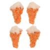 Cabilock 4pcs Fake Cooked Fried Chicken Simulation Artificial Food Model Meat Lifelike Food Props for Kitchen Home Decoration Market Sample Display view 1