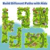 70 Pieces Farm & Forest Puzzle Track Car Play Set with 6 Cars, Race Car Track for Kids Ages 4-8, Educational Puzzle Racer Toys for Boys & Girls (70 Piece, Farm & Forest Theme) view 3