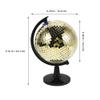 WRITWAA Disco Ball Globe Golden Reflective Mirror Ball Rotating World Map Globe With Stand Kids Educational Desk Classroom for Geography Table Decor view 2
