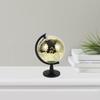WRITWAA Disco Ball Globe Golden Reflective Mirror Ball Rotating World Map Globe With Stand Kids Educational Desk Classroom for Geography Table Decor view 4
