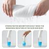 20 Pack Disposable Toilet Seat Cover Waterproof Non-Woven Fabric, Disposable Toilet Seat Covers for Travel, Disposable Seat Covers for Outing Hotel Hospital Public Toilet (White+5 Pack Towels) view 4