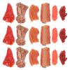 ADOCARN 18pcs Lifelike Fake Meat Model: Realistic Pretend Play Food for Teaching Restaurant Display and Photography - Simulation Food Prop view 1
