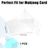 1 Pcs Mahjong Card Sleeve, Mahjong Cards 2025 Protector Cover Holder Accessories Sleeve, Plastic Transparent Clear Durable PVC Large Scorecard Cover Case Gifts Fit Large Print Size 6 1/8" x4 3/4" view 2