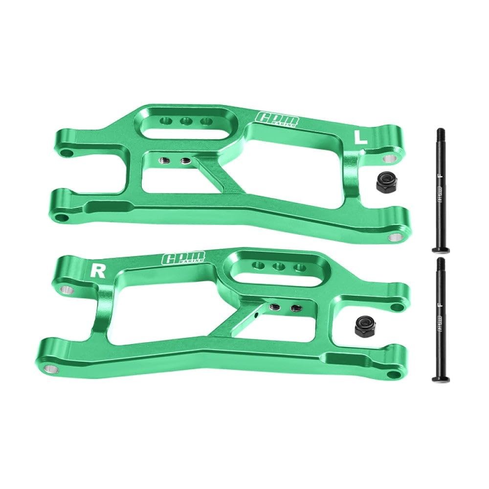 Aluminum 7075 Front Lower Suspension Arms for Traxxas 1/16 Mini XRT VXL-3S 108076-1 Monster Truck Upgrades - Green