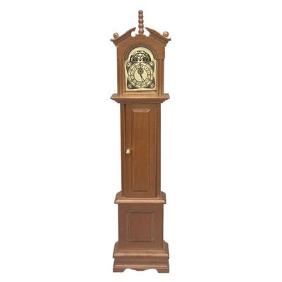 1 12 Scale Dollhouse Furniture, 1.6x7.5 Wooden Miniature Grandfather Clock Dollhouse Victorian Furniture Vintage Accessories for Living Room Study Dcor.