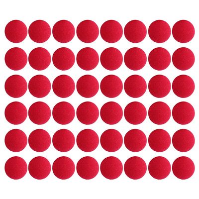 CIMAXIC 55pcs Clown Costume Accessories: Red Sponge Ball Nose For Cosplay Circus And Carnival Events - Funny Props For Parties And Role-Playing