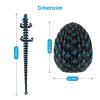 FLISAT 3D Printed Dragon with Mystery Dragon Egg Glow in The Dark, Cool Stuff Fun Gifts, Fidget Toy for Adults Teens Boy Home Decor Easter Basket Stuffers view 2