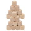 BUTIFULSIC 100pcs 6-Sided Wooden Dice: 20mm Blank Dice with Smoothed Surface - Unfinished Wood Cubes for DIY Crafting Board Games and Party Supplies view 1