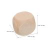 BUTIFULSIC 100pcs 6-Sided Wooden Dice: 20mm Blank Dice with Smoothed Surface - Unfinished Wood Cubes for DIY Crafting Board Games and Party Supplies view 4