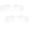 2 Pcs Mahjong Card Sleeve, Mahjong Cards 2025 Protector Cover Holder Accessories Sleeve, Plastic Transparent Clear Durable PVC Large Scorecard Cover Case Gifts Fit Large Print Size 6 1/8" x4 3/4" view 1
