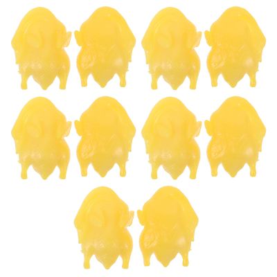 BESTonZON 10pcs Mini Food Duck Models: Fake Simulated Roasted Duck Micro Landscape Accessory for Halloween Dinner Prop Thanksgiving Table Decorations Dollhouse Ornament