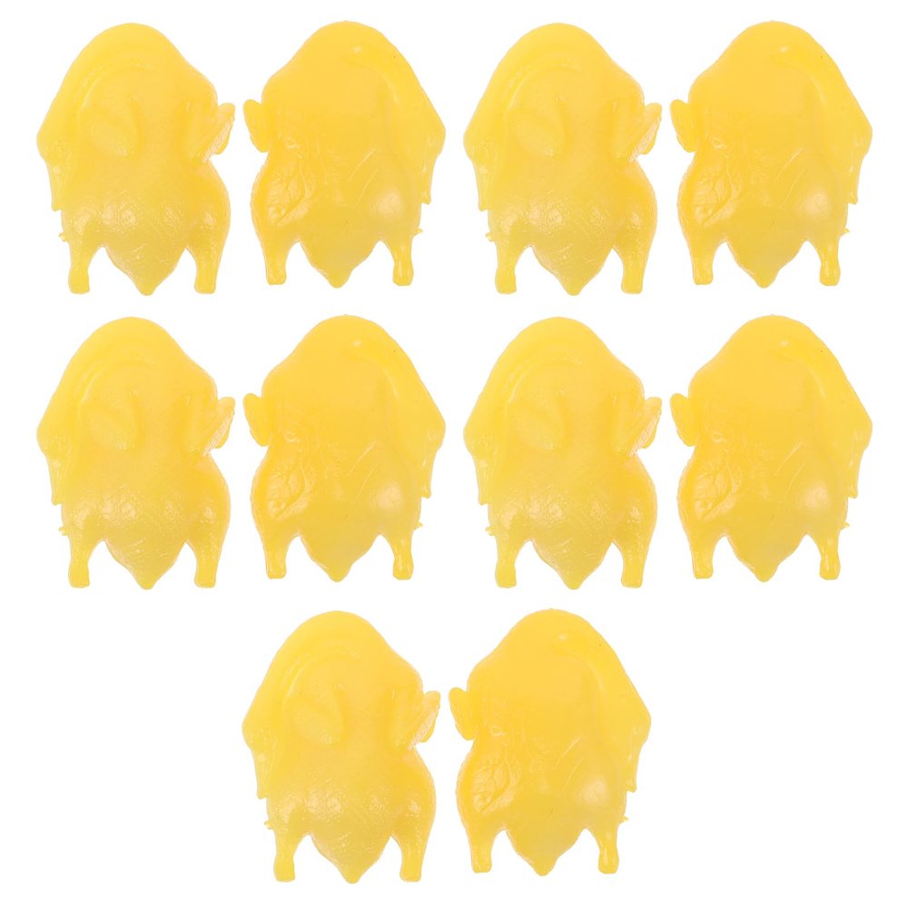BESTonZON 10pcs Mini Food Duck Models: Fake Simulated Roasted Duck Micro Landscape Accessory for Halloween Dinner Prop Thanksgiving Table Decorations Dollhouse Ornament