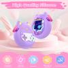 KONXISA For Tamagotchi Paradise Case Cover, Protective Case with Cute Lanyard, Soft Silicone Protective Cover for Kids Game Machine, Protective Shell with Dustproof and Shockproof, Purple view 2