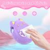 KONXISA For Tamagotchi Paradise Case Cover, Protective Case with Cute Lanyard, Soft Silicone Protective Cover for Kids Game Machine, Protective Shell with Dustproof and Shockproof, Purple view 3