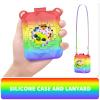 Soft Silicone Case for Bitzee Magicals Interactive Toy Digital Pet, Shockproof and Protective Carrying Case for Bitzee Magicals Virtual Electronic Pets with Lanyard (Rainbow) view 3