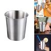 4pcs Practical Stainless Steel Kids Cups Kids Metal Cups Sturdy and Portable Stainless Steel Drinking Glasses Stackable Metal view 2
