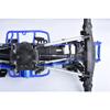 4140 Carbon Steel+Alloy 6061-T6 Front+Rear Universal Center Slider Driveshaft for LOSI 1/8 LMT 2.0 Grave Digger 4X4 Solid Axle Brushless Monster Truck-LOS04028 Upgrades - Blue view 2