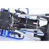 4140 Carbon Steel+Alloy 6061-T6 Front+Rear Universal Center Slider Driveshaft for LOSI 1/8 LMT 2.0 Grave Digger 4X4 Solid Axle Brushless Monster Truck-LOS04028 Upgrades - Blue view 4