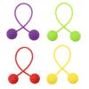 4pcs Fidget Ball Toys, 4 Style Silicone Elastic Texture Balls Funny Hand Fidget Pressure Relief Toys Suitable for Women Men Teens Adults Gift view 1