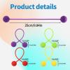 4pcs Fidget Ball Toys, 4 Style Silicone Elastic Texture Balls Funny Hand Fidget Pressure Relief Toys Suitable for Women Men Teens Adults Gift view 2