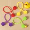 4pcs Fidget Ball Toys, 4 Style Silicone Elastic Texture Balls Funny Hand Fidget Pressure Relief Toys Suitable for Women Men Teens Adults Gift view 3