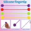 4pcs Fidget Ball Toys, 4 Style Silicone Elastic Texture Balls Funny Hand Fidget Pressure Relief Toys Suitable for Women Men Teens Adults Gift view 4
